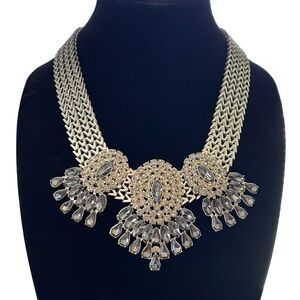 Park Lane - Prince Statement Necklace silver and crystal